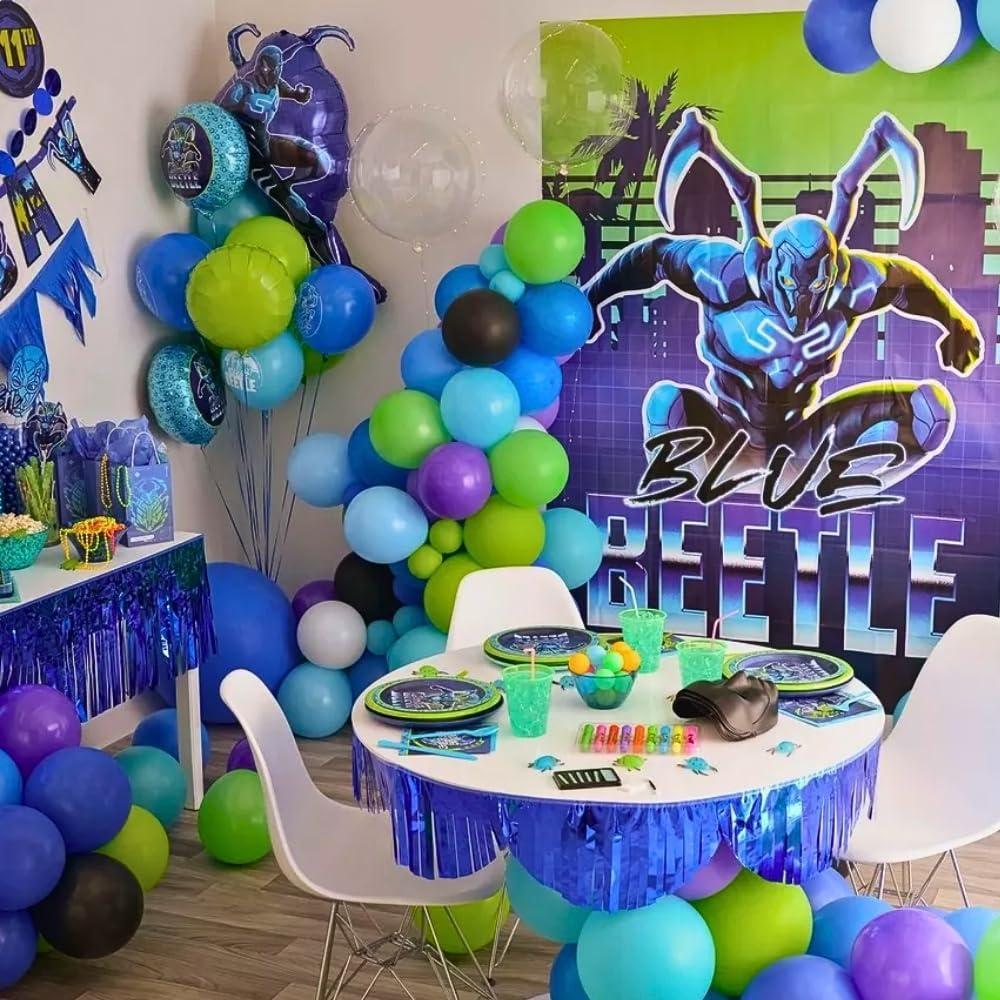 imageSonic Scene Setter with Props Pack of 16 Multicolor Paper ampamp Cardstock Decorations Ideal for Themed Parties Events ampamp CelebrationsBlue Beetle