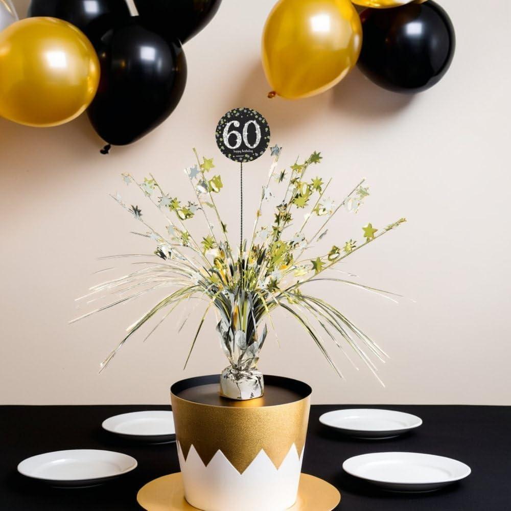 imageSparkling Celebration Spray Centerpiece 18quot 1 Pc Festive ampamp EyeCatching Table Decor Perfect for Memorable Milestone Gatherings 50th60 Sparkling Birthday Centerpiece