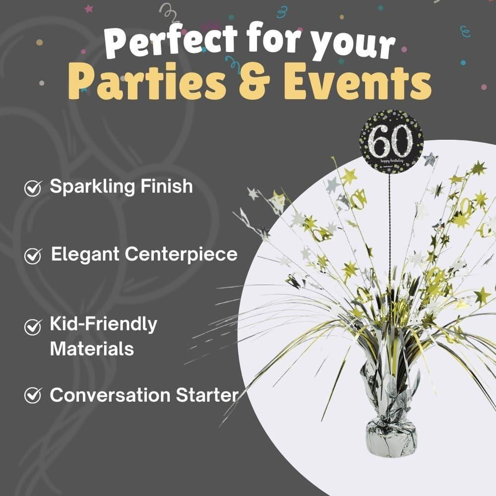 imageSparkling Celebration Spray Centerpiece 18quot 1 Pc Festive ampamp EyeCatching Table Decor Perfect for Memorable Milestone Gatherings 50th60 Sparkling Birthday Centerpiece