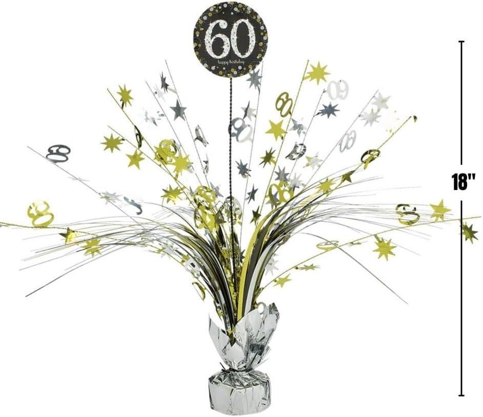 imageSparkling Celebration Spray Centerpiece 18quot 1 Pc Festive ampamp EyeCatching Table Decor Perfect for Memorable Milestone Gatherings 50th60 Sparkling Birthday Centerpiece