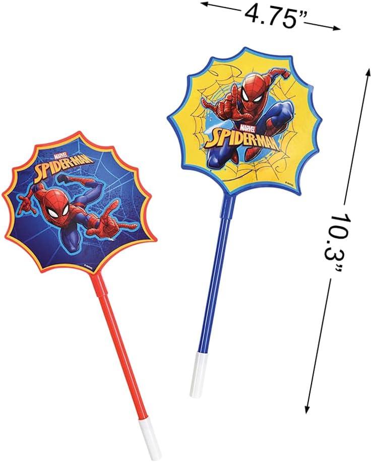 imageVibrant Blue ampamp Yellow Spiderman Pen Topper 1033quot x 475quot Pack of 8 Perfect for Marvel Fans and School Supplies