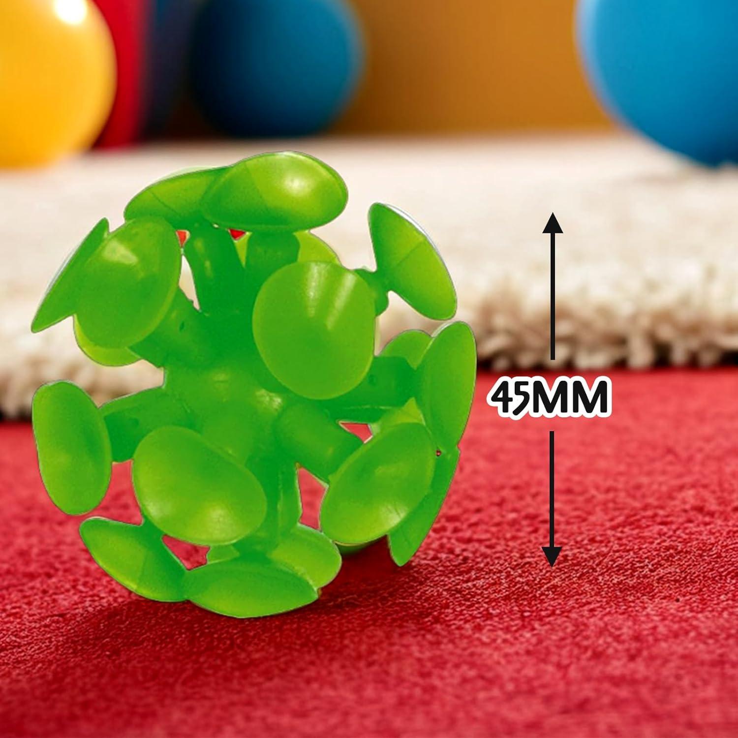 imageamscan Suction Cup Balls Plastic High Count Favor  45mm  Assorted Color  Pack of 8