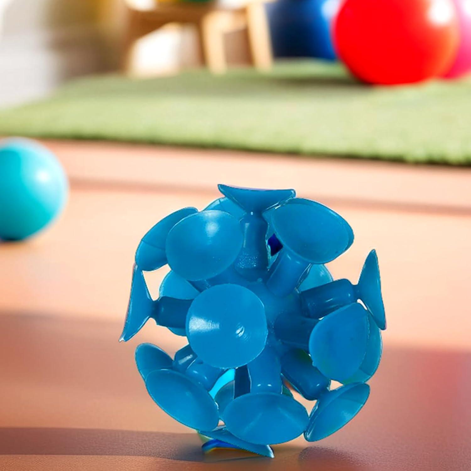 imageamscan Suction Cup Balls Plastic High Count Favor  45mm  Assorted Color  Pack of 8