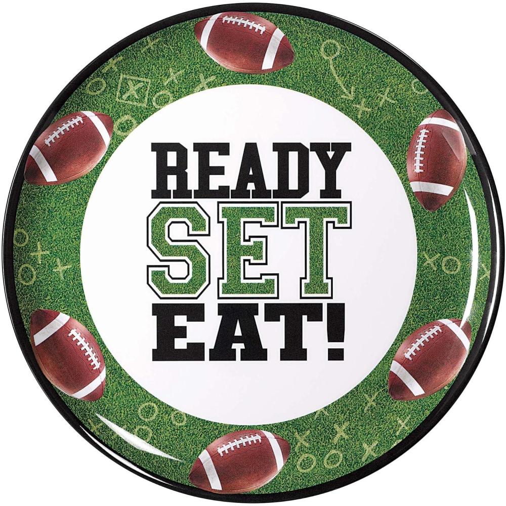 imageAmscan Go Fight Win Melamine Round Platter 135quot Multicolor 1 Pc