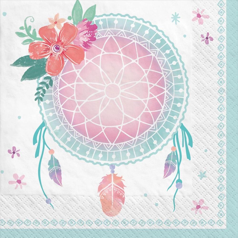 imageAmscan Lets eat cake Paper Party Napkins  5quot x 5quot  Green  Pack of 16Free Spirit