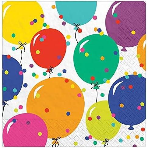 imageAmscan Lets eat cake Paper Party Napkins  5quot x 5quot  Green  Pack of 16Party Balloons
