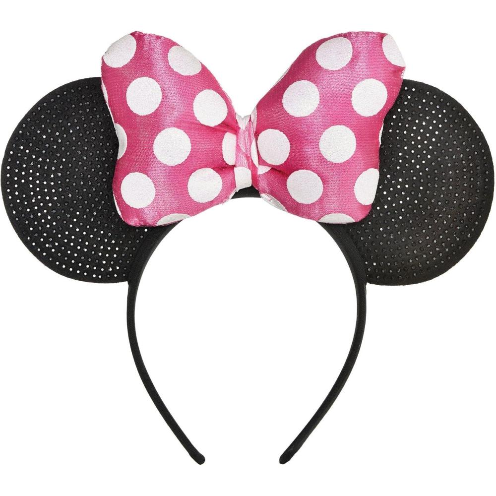 imageAmscan Minnie Mouse Forever Deluxe Headband 9 12quot x 8quot Pack of 1 Adorable ampamp Stylish Disney Accessory Perfect for Parties Gifts ampamp Fans