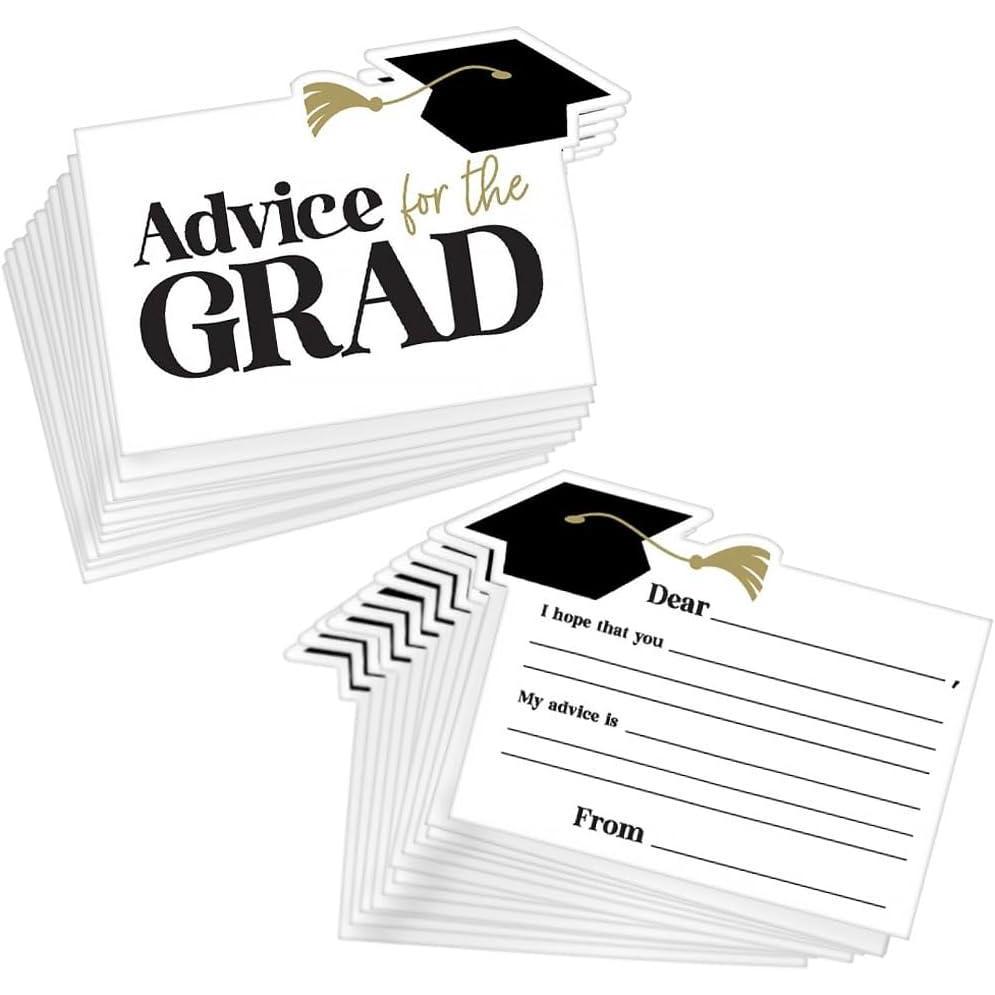 imageAmscan Paper Graduation Advice Cards White