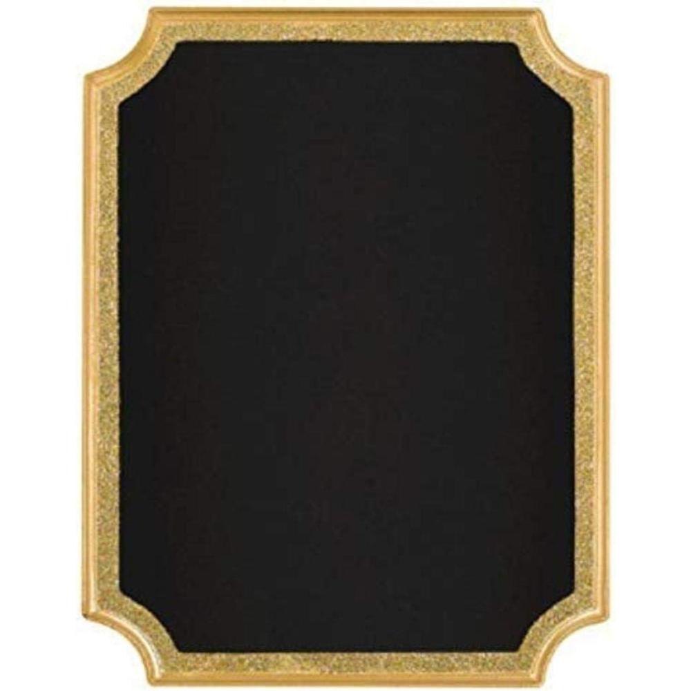 imageAmscan Party Chalkboard Sign 7quot x 9quot WhiteGold With Glitter