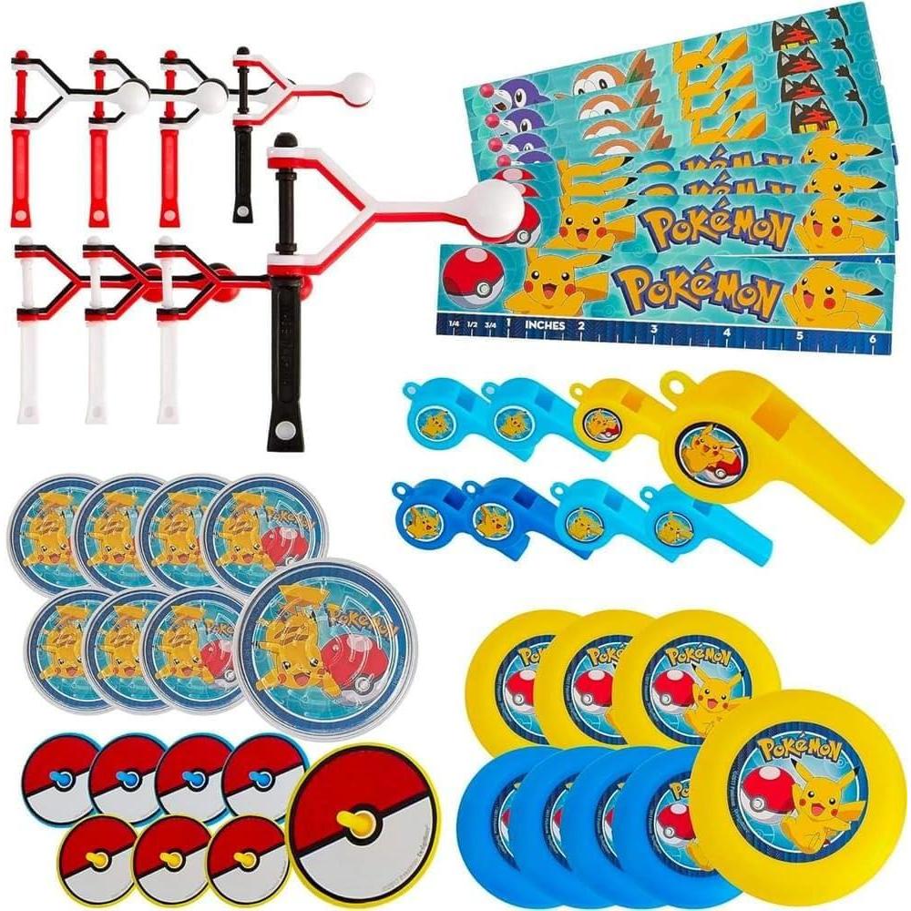 imageAmscan Pokemon Kids Party Favors Set Pack of 48 Perfect Party Supplies for Pokemon Themed Party Baby Shower Birthday ampamp Other Events