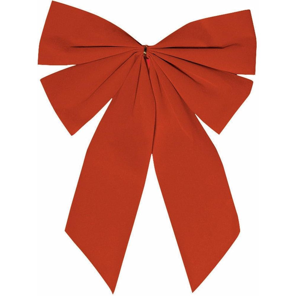 imageAmscan Small Red Flocked Fabric Bow 15quot x 11quot 1 Pc Soft ampamp Durable Material Perfect for Home Decor ampamp Festive Events
