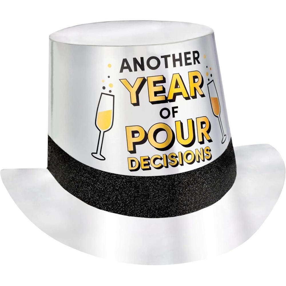 imageAmscan Top Hat 1 Pc Perfect Party AccessoryHappy New Year Printed