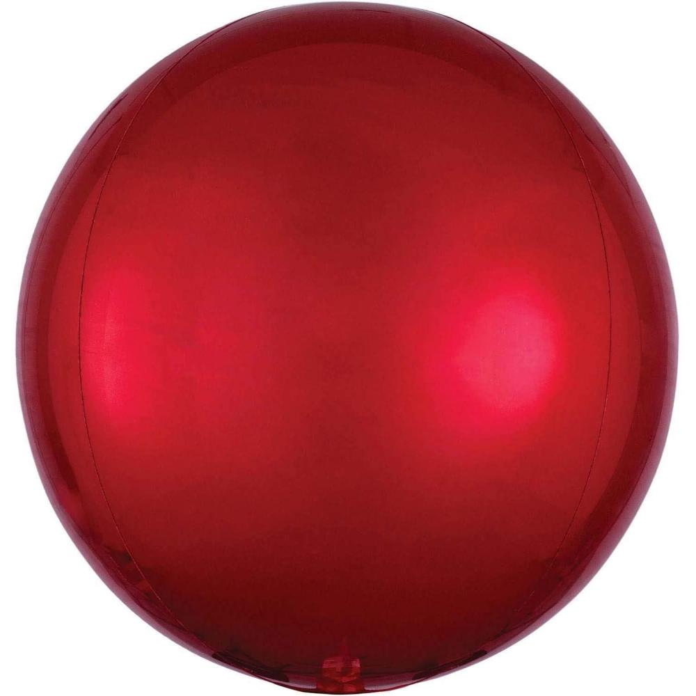 imageAnagram International Orbz Red Flat Balloon 16quot Multicolor