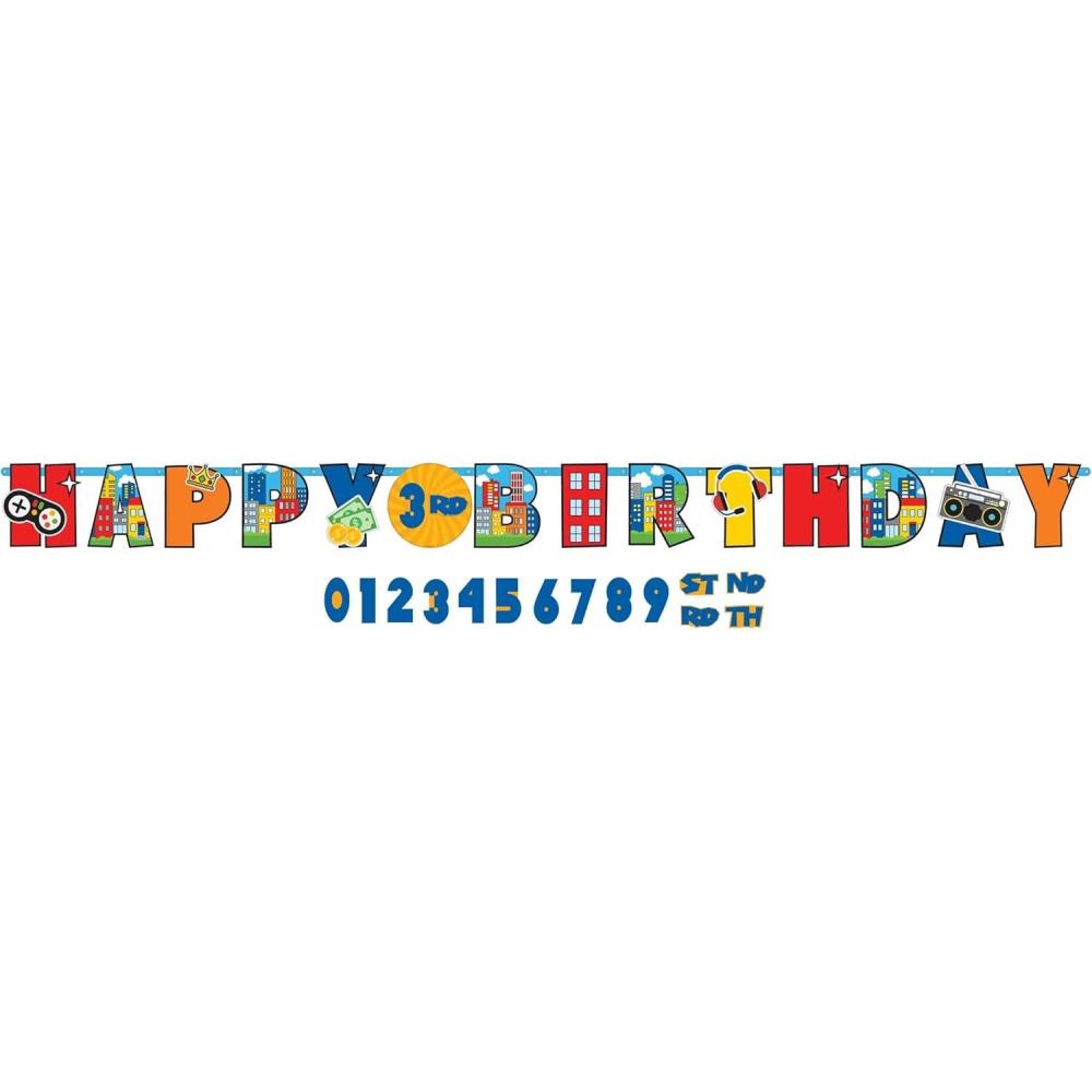 imageBluey Multicolor Jumbo Add An Age Paper Letter Banner 10quot x 105 Pack Of 1 Perfect For Birthday Parties ampamp CelebrationsParty Town