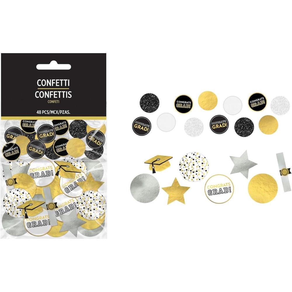 imageCongrats Grad Giant Paper Confetti  Assorted Color  Pack of 48