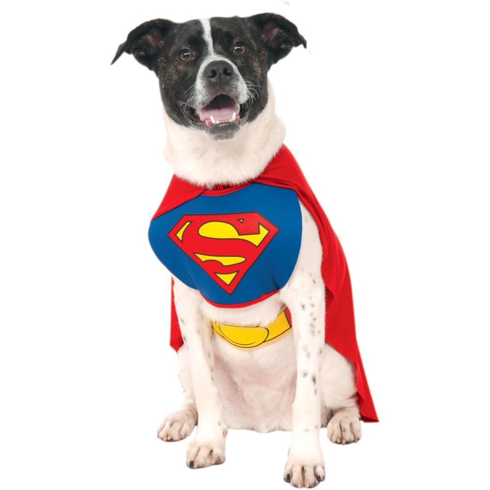 imageDC Comics Superheroes Superman Pet Costume for For Dogs or Cats by Rubies SmallMedium Pack of 1