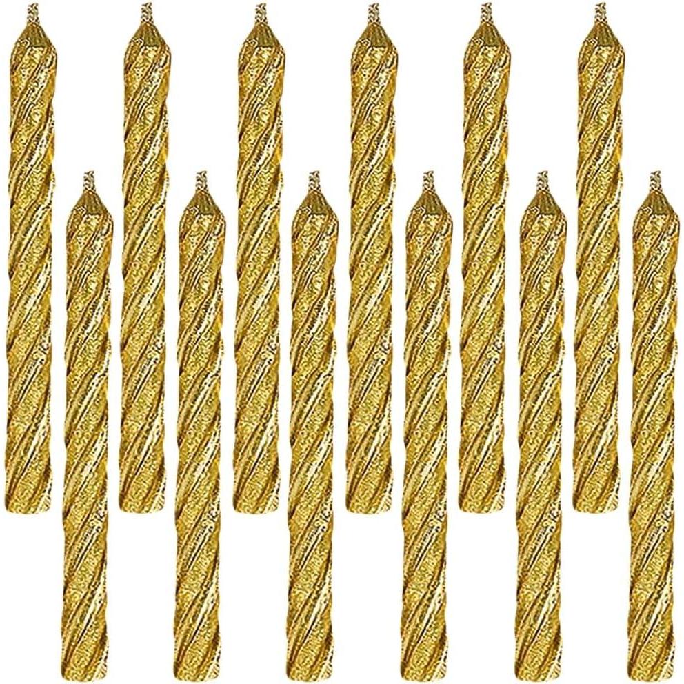 imageEyeCatching Blue Spiral Candles with Star Topper  25quot 8 Count  Delightful Birthday ampamp Celebration Decor  Ideal for All Ages