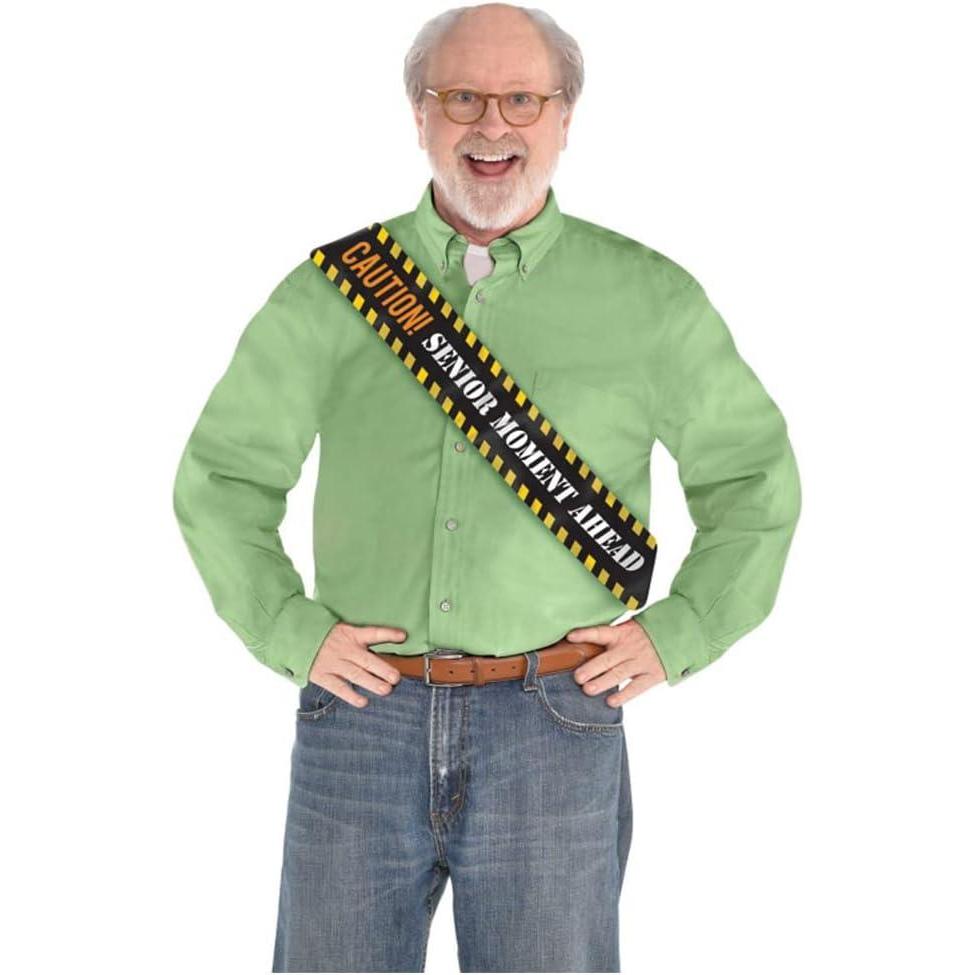 imageEyeCatching Multicolor Happy Cake Day Fabric Sash  30quot 1 Piece  Perfect for Birthdays and PartiesOver the Hill Construction