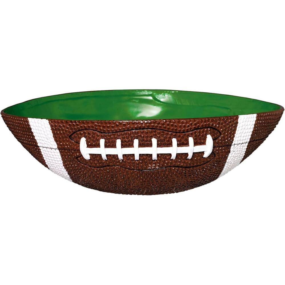 imageFootball Large Plastic Bowl  125quot x 10quot 1 Pc  Perfect for Game Day Parties ampamp Tailgating1