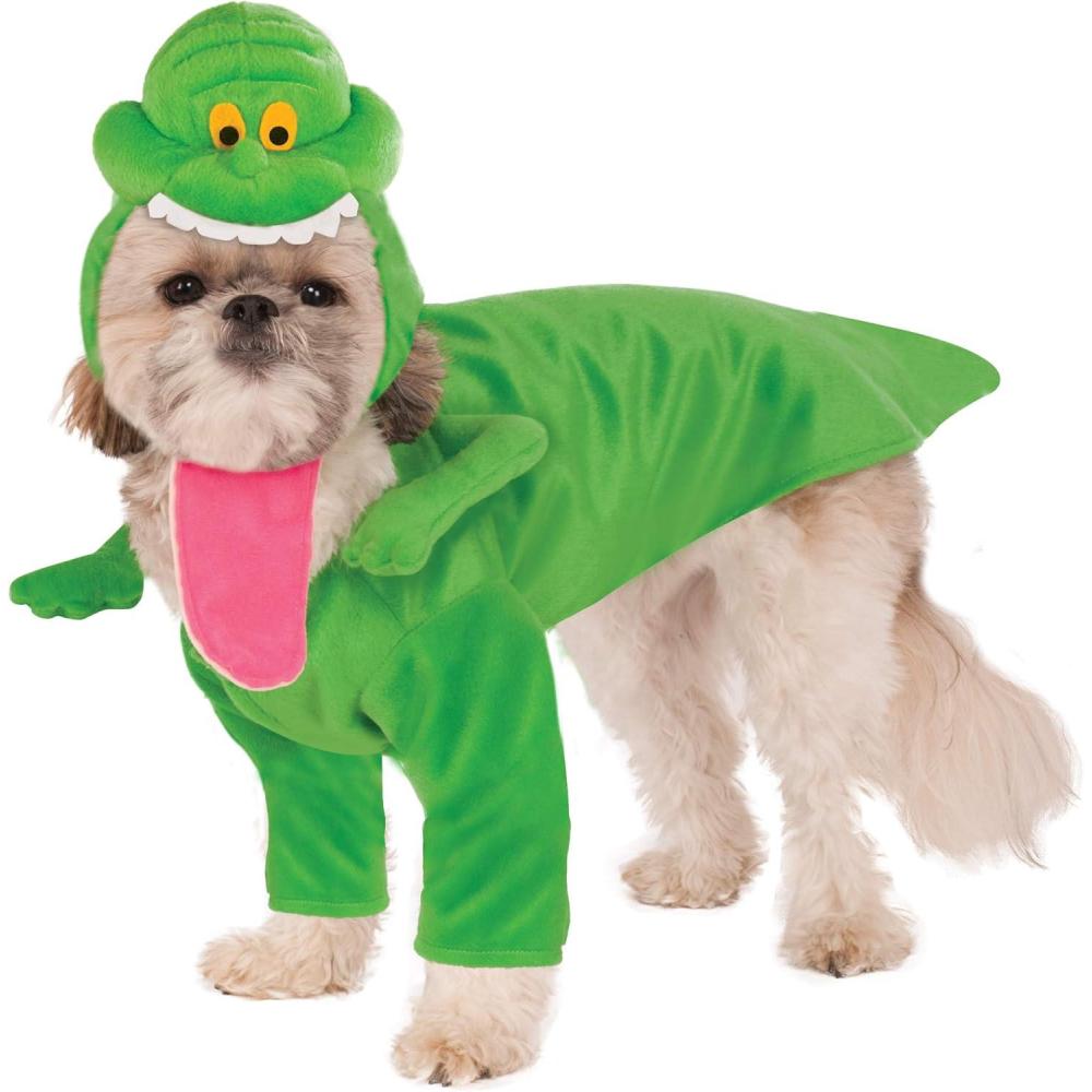 imageGhostbusters Slimer Pet Costume for for Dogs or Cats by Rubies SmallMedium