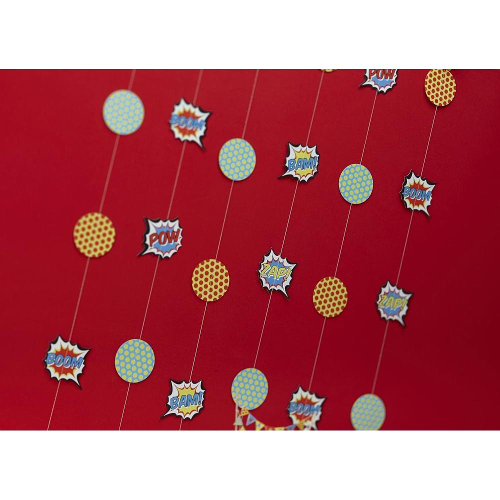 imageGinger Ray Bunting  Pop Art Superhero Party Banner DecorationHanging Backdrop Banner