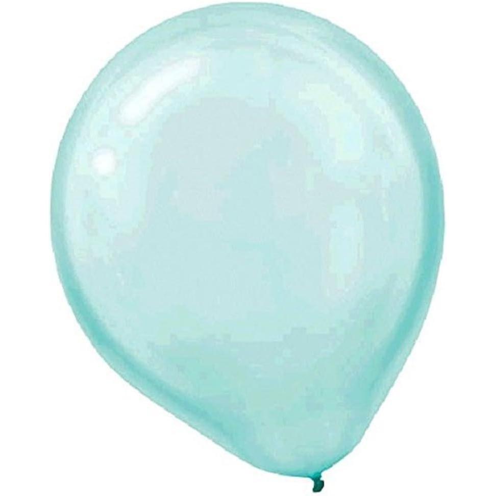 imageGold Pearlized Latex Balloons  12quot Pack Of 100  Stunning ampamp LongLasting For Parties Events ampamp CelebrationsAqua