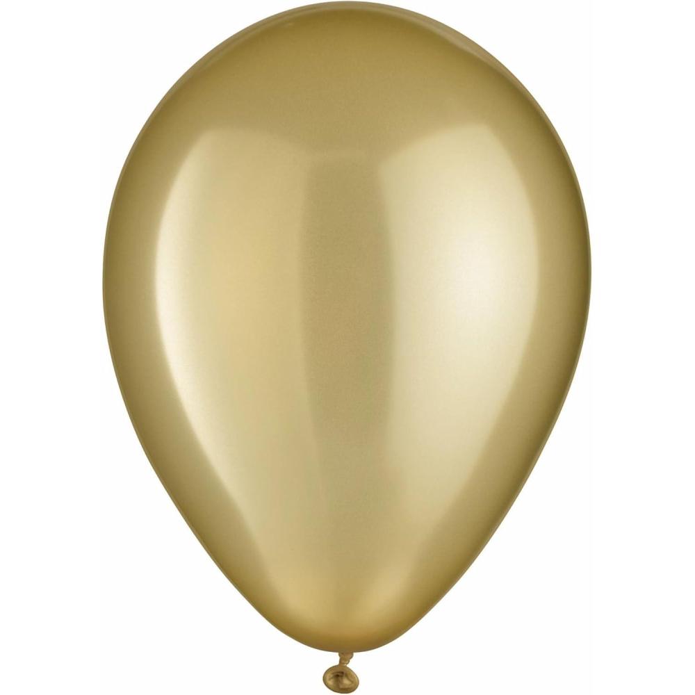 imageGold Pearlized Latex Balloons 12quot Pack Of 100 Stunning ampamp LongLasting For Parties Events ampamp CelebrationsGold