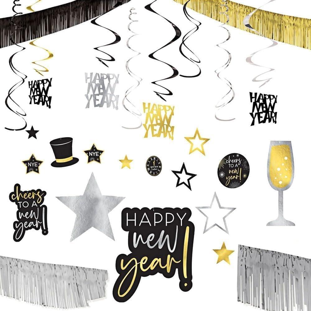 imageMulticolor New Years Giant Room Decorating Kit 1 Set Vibrant Party Decorations for an Unforgettable NYE Bash