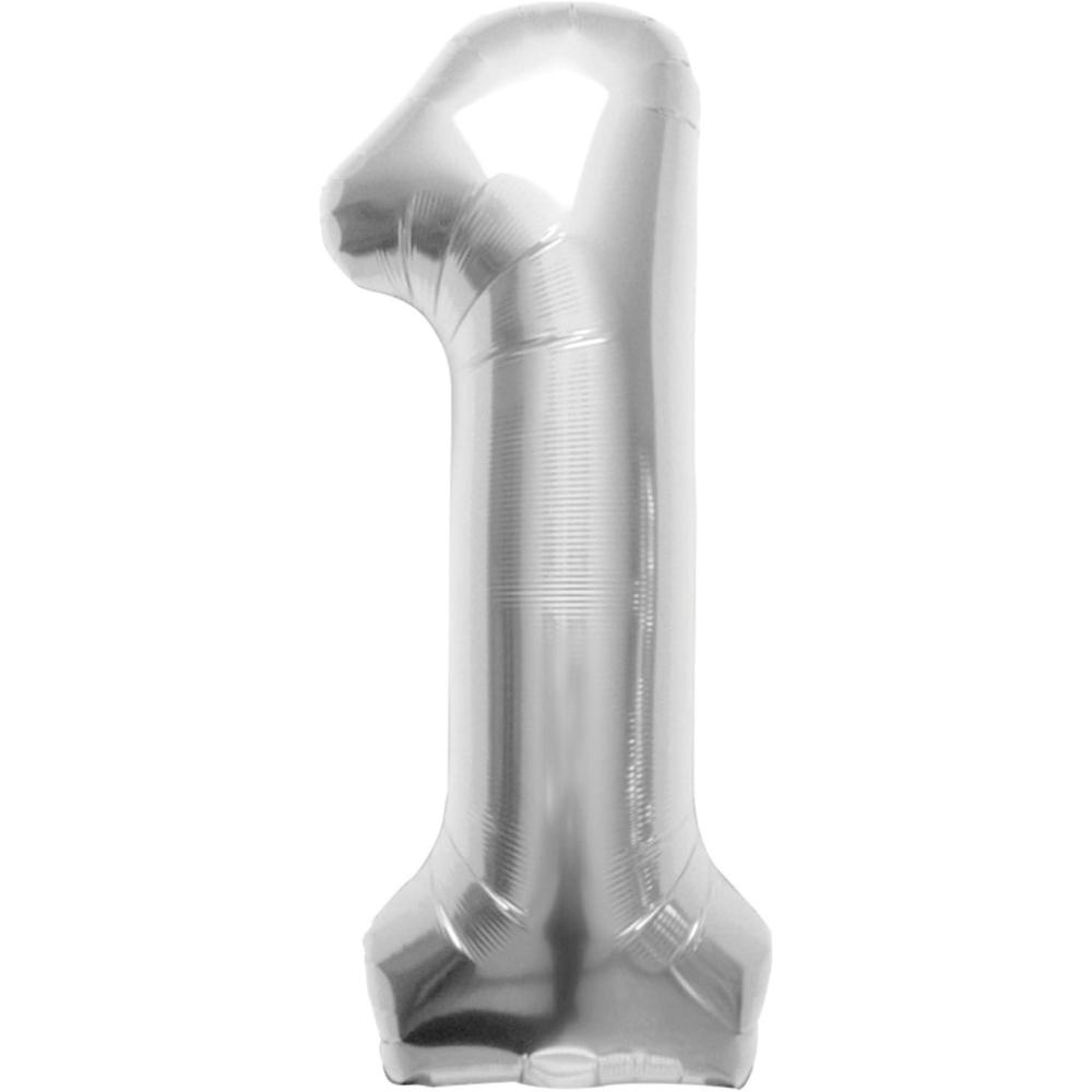 imageNorthstar Balloons 34quot Silver Number One Balloons