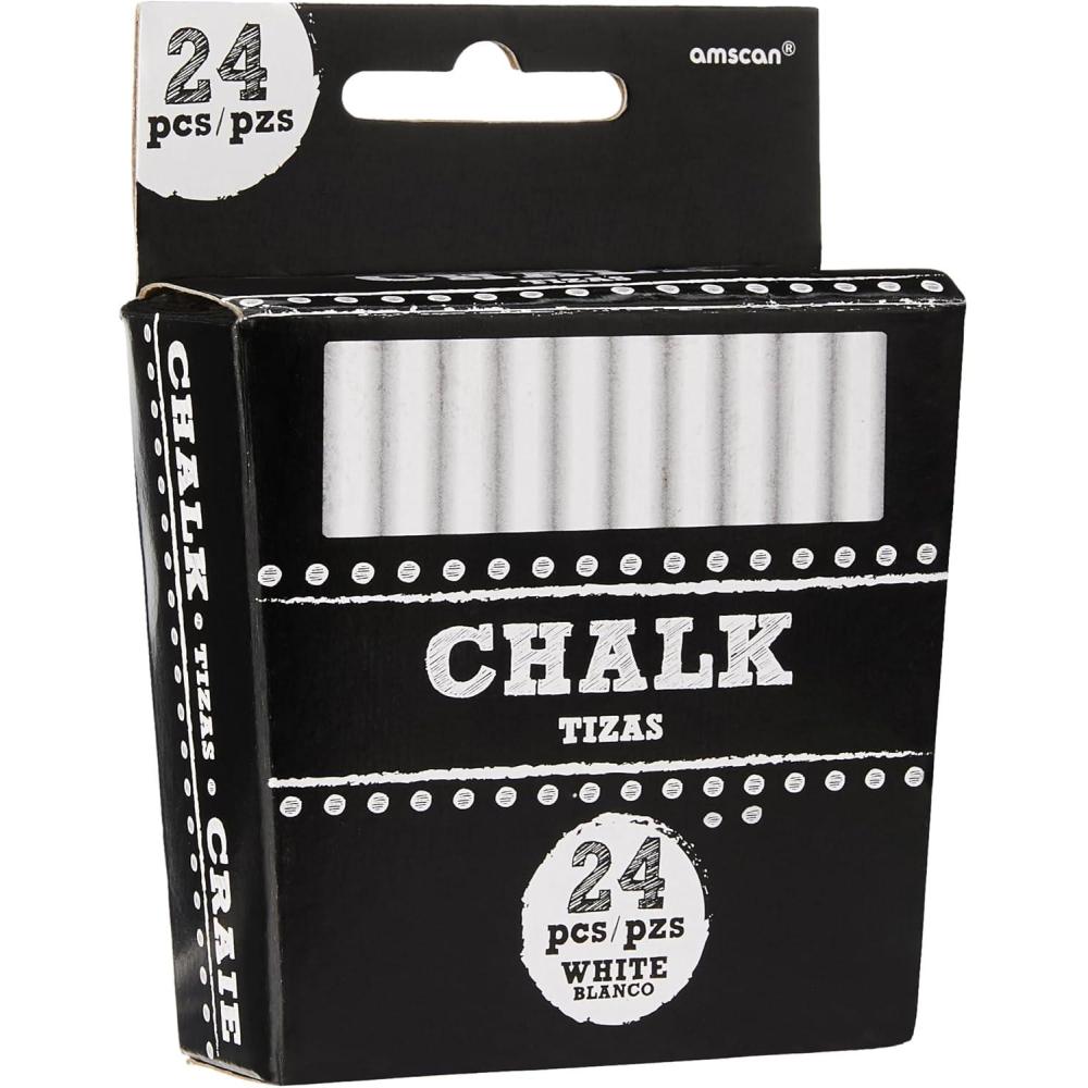 imagePremium White Chalk Magic  3quot Pack of 24  Vibrant LongLasting ampamp MessFree Chalk  Perfect for Any Event