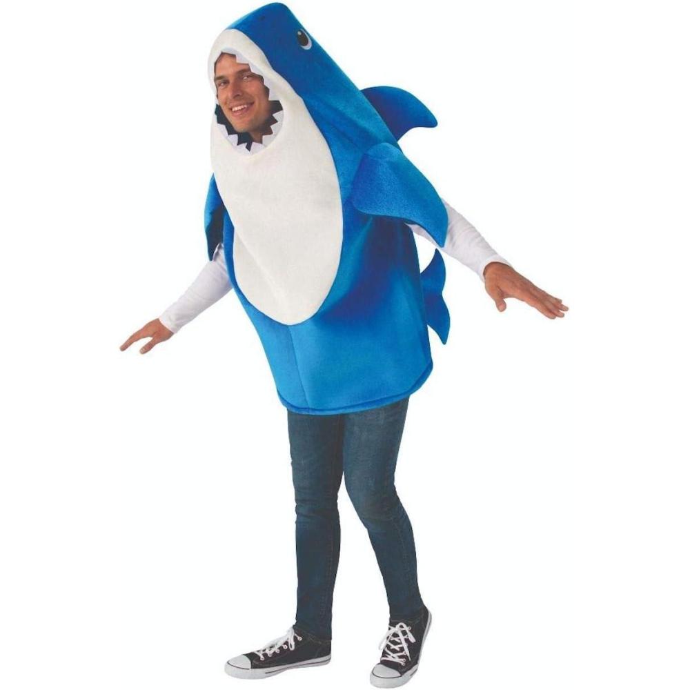 imageRubies Baby Shark Daddy Shark Costume with Sound Chip for Adults Mens StandardDaddy Shark