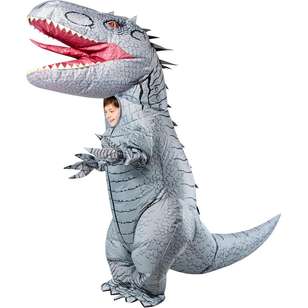 imageRubies Fun Inflatable Indominus Rex Kids Inflatable Costume with Battery Powered Fan One Size
