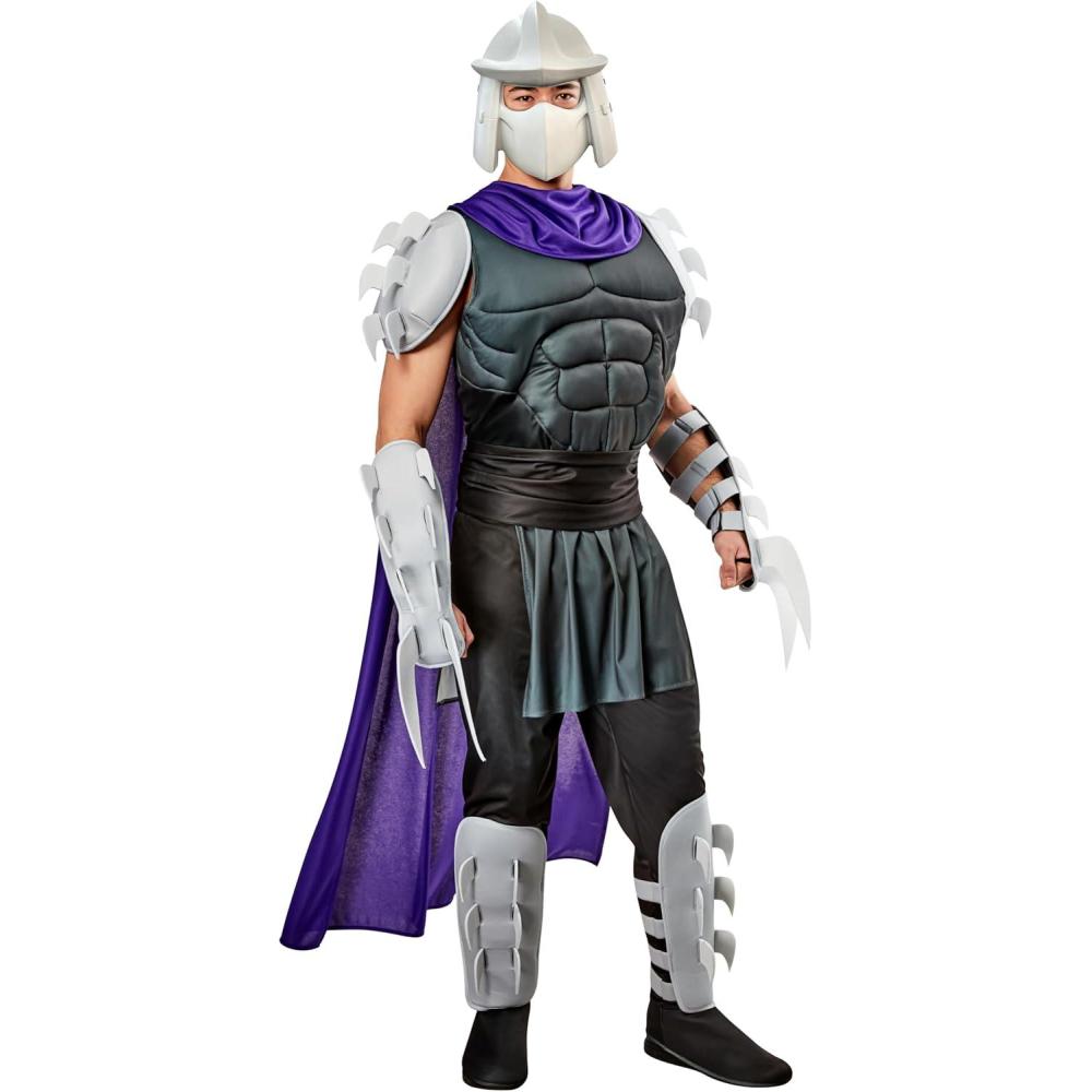imageRubies Mens Teenage Mutant Ninja Turtles Deluxe Shredder Costume with Cape and MaskAs Shown