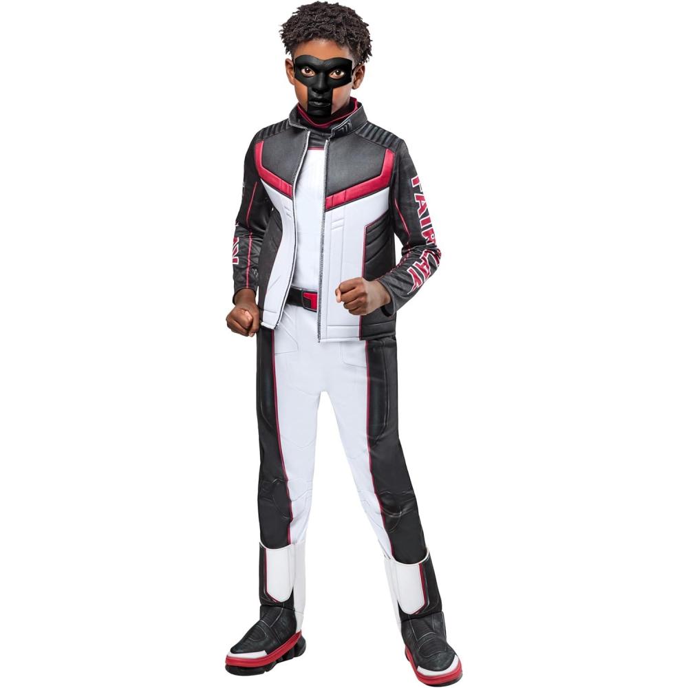 imageRubies Mr Terrific Deluxe Kids Boys Costume Jumpsuit with Attached Faux Jacket and Mask
