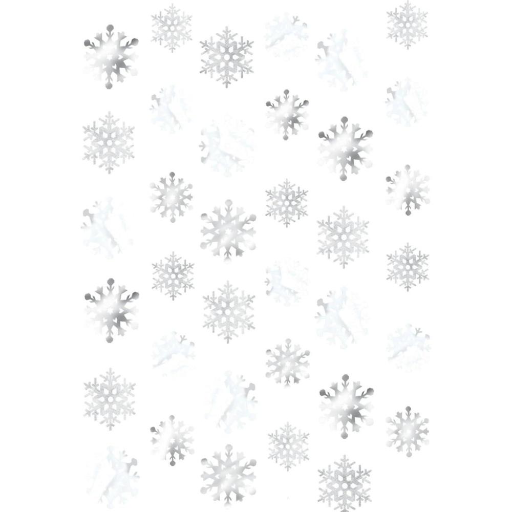 imageSnowflake White Foil String Decorations 7 6 Pc Elegant Winter Party Decor Perfect for Holidays ampamp Events14 14 x 13