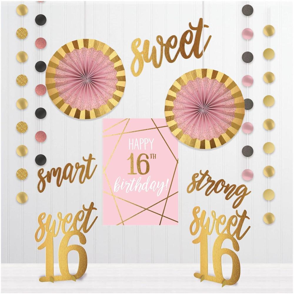 imageUltimate Blush Sixteen Room Decorating Kit AllinOne Set Elegant Blush Design Unforgettable Celebration Experience Perfect for Fabulous 16th Birthday BashBlush