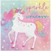 imageEnchanted Unicorn Luncheon Napkins Pack Of 16  65quot x 65quot Vibrant Multicolor Paper Napkins  Perfect For Colorful Birthday Celebrations ampamp FunFilled Parties