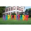 imageEyeCatching Birthday Accessories Rainbow Corrugate Yard Sign  12quot 1 Pc  Durable Plastic Material  Perfect for Outdoor Milestone Celebration