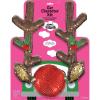 imageGlitzy Reindeer Car Kit Pack of 3  EyeCatching Plush Antler and Nose Christmas Vehicle Decor Perfect For Festive Celebrations ampamp Holidays