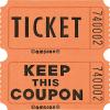 imageVibrant Orange Double Ticket Rolls  2quot x 2quot 1 Roll of 2000 Tickets  Durable ampamp Versatile for Events Fundraisers ampamp Giveaways