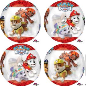 15″ Paw Patrol Chase And Marshall Clear Orbz Balloon
