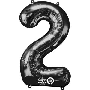 34in Black Number Balloon (2)