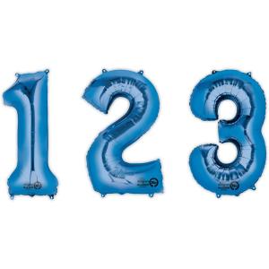34in Blue Number Balloon (7)