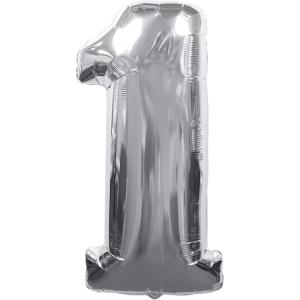 34in Silver Number Balloon (1)