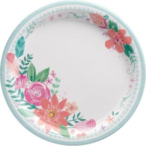 Amscan 542706 Happy Cake Day Plate, 7-inch Diameter, Pink(Free Spirit)
