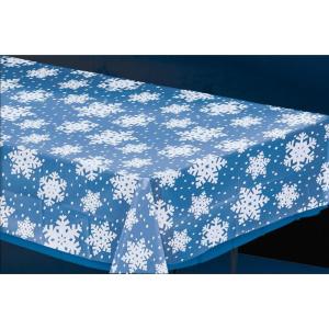 Amscan Clear Snowflake Plastic Table Cover – 54″ x 108″ (1 Pc) – Perfect for Winter Parties & Events