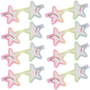 Amscan Multicolor Star-Shaped Luminous Glasses – 5″ x 5″ x 2″ (Pack of 8), Fun Party Accessory for Special Occasions & Celebrations