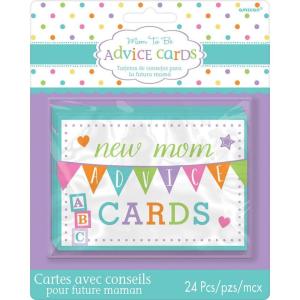 Amscan New Mom Advice Cards, 4 7/8″ x 3 7/16″, Multicolor(Multicolor)