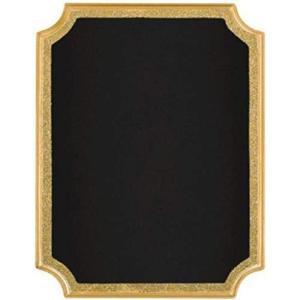 Amscan Party Chalkboard Sign, 7″ x 9″, White(Gold With Glitter)
