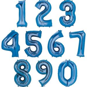 Anagram 28297 Number 9 Blue Foil Balloon, 34″,